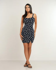Polka Desire Bodycon Dress