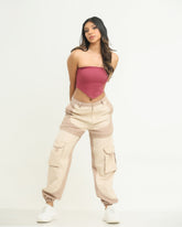 Multi Colour Parachute Cargo Pant