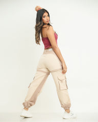 Multi Colour Parachute Cargo Pant