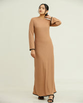 Neha Long Sleeve Rib Dress
