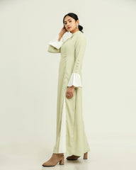 Zoha Tea Green Long Dress
