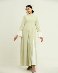 Zoha Tea Green Long Dress