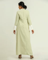 Zoha Tea Green Long Dress