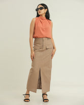 Busy Bee Linen Skirt