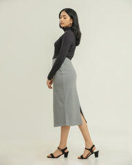 Culture Rib Mid Skirt
