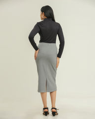 Culture Rib Mid Skirt
