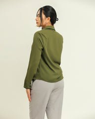 Brooke Black Detailed Top