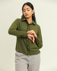 Brooke Black Detailed Top