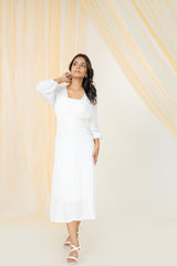 Sheer Talks Flowy Long Dress