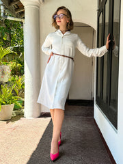 Long Shirt Cardigan Dress