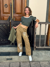 Printed Oreo Mud brown Cargo Pant