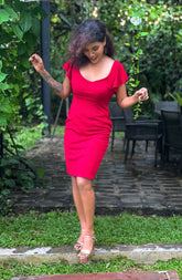 Strappy Back Midi Dress