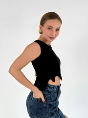 Drip Effect Crop Top