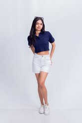 Hush Polo Crop Top
