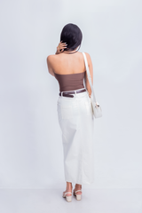 Luna Noir Deep Neck Bodysuit