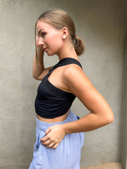 Croods Elastic Halter Crop Top