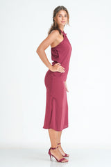 Tie Up Halter Neck Dress