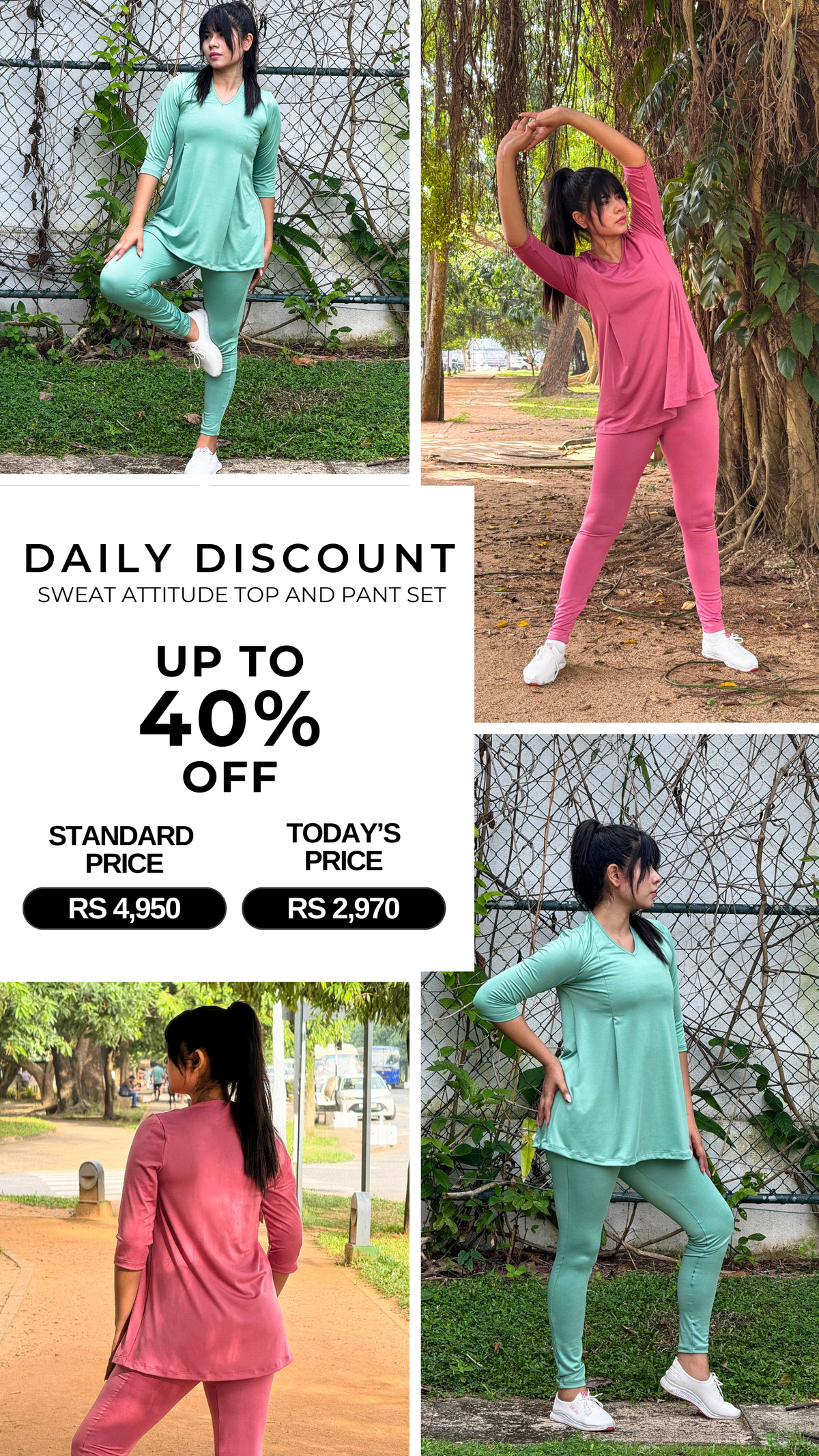 Sweat Attitude Top And Pant Set