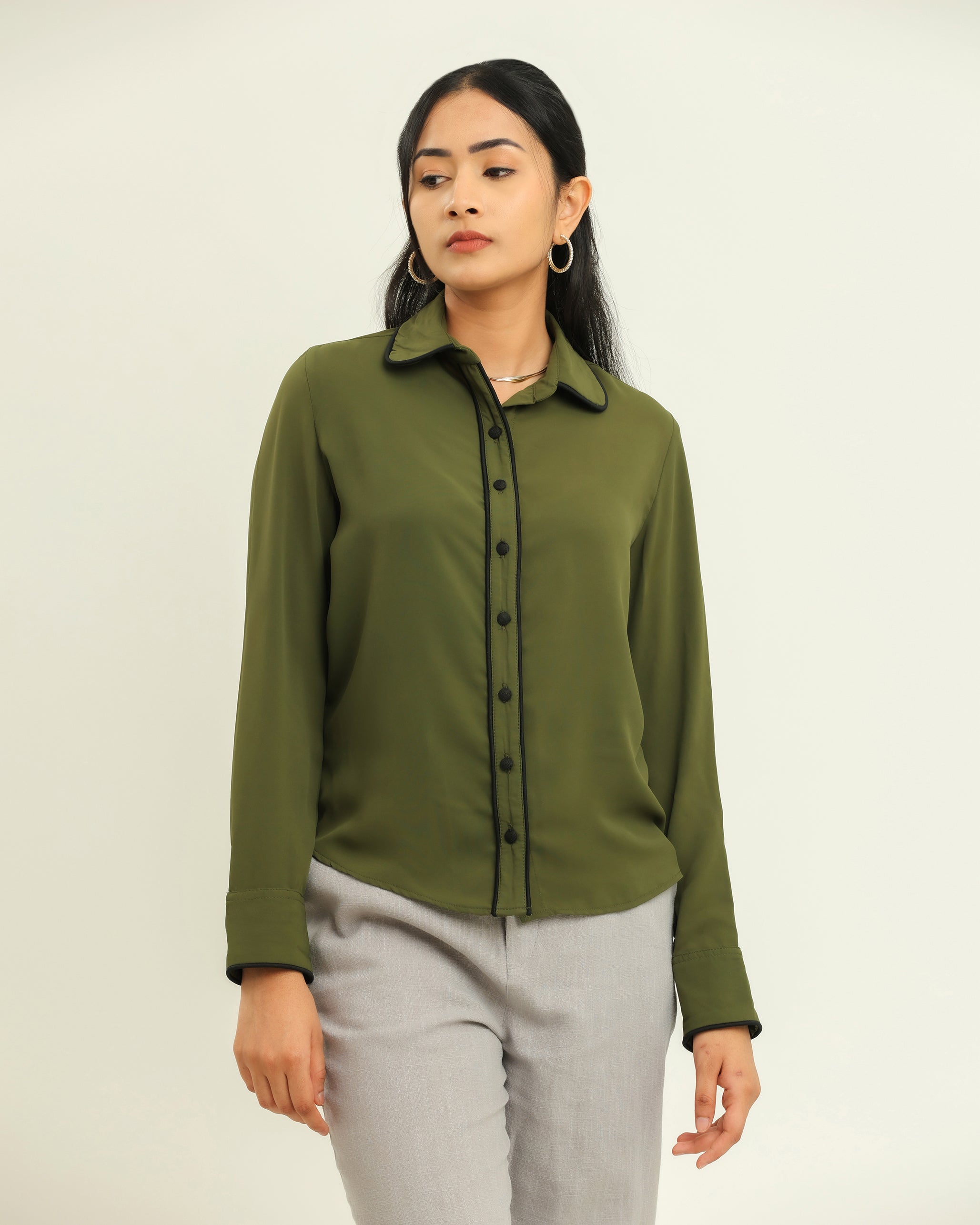 Brooke Black Detailed  Top