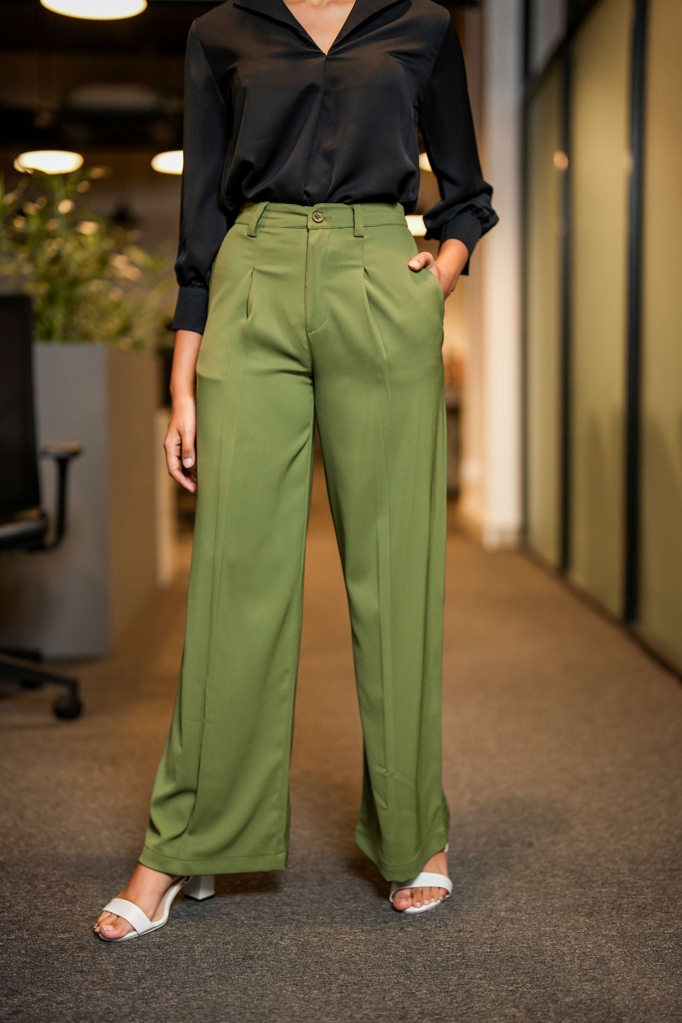 Tall Solid Plazzo Pant