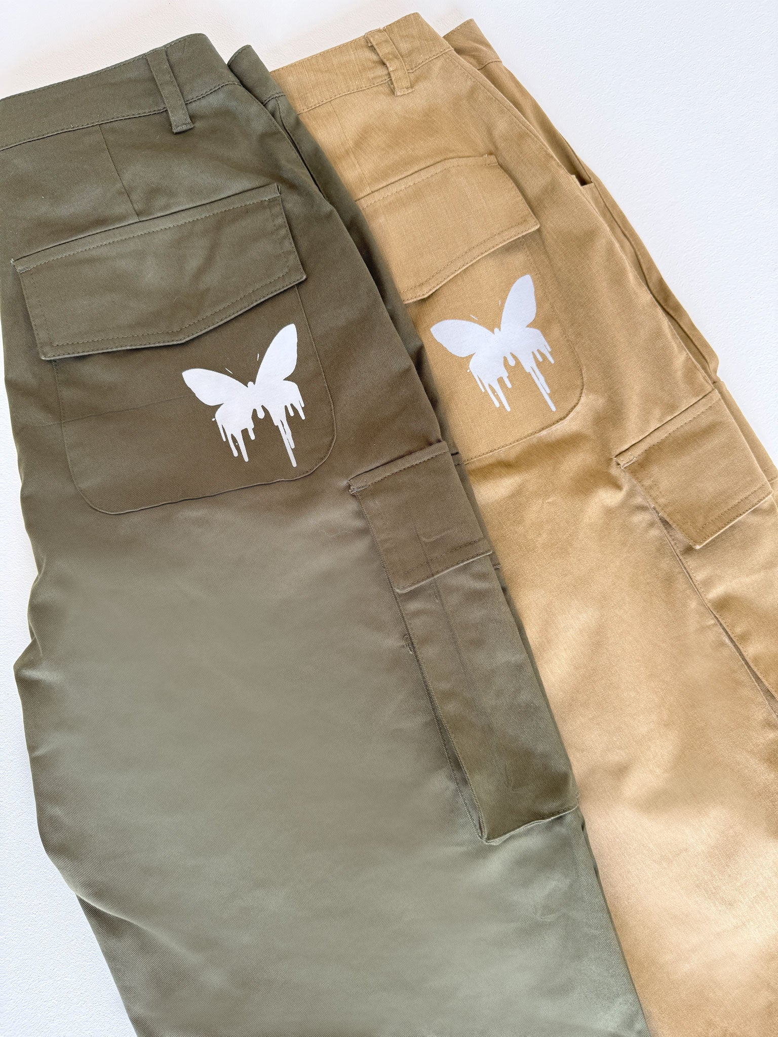 Printed Oreo Olive Green Cargo Pant