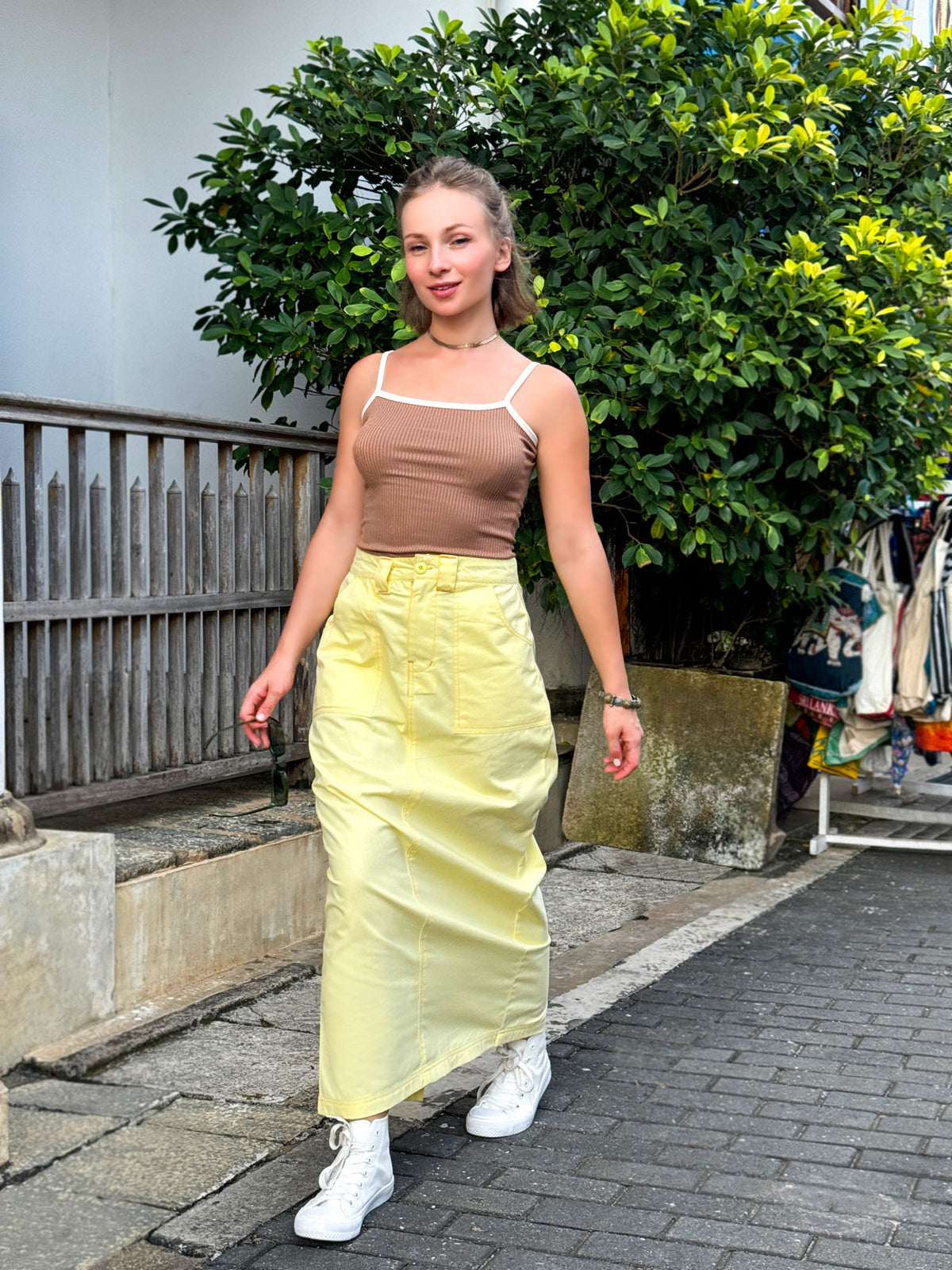 Cargo Long Skirt