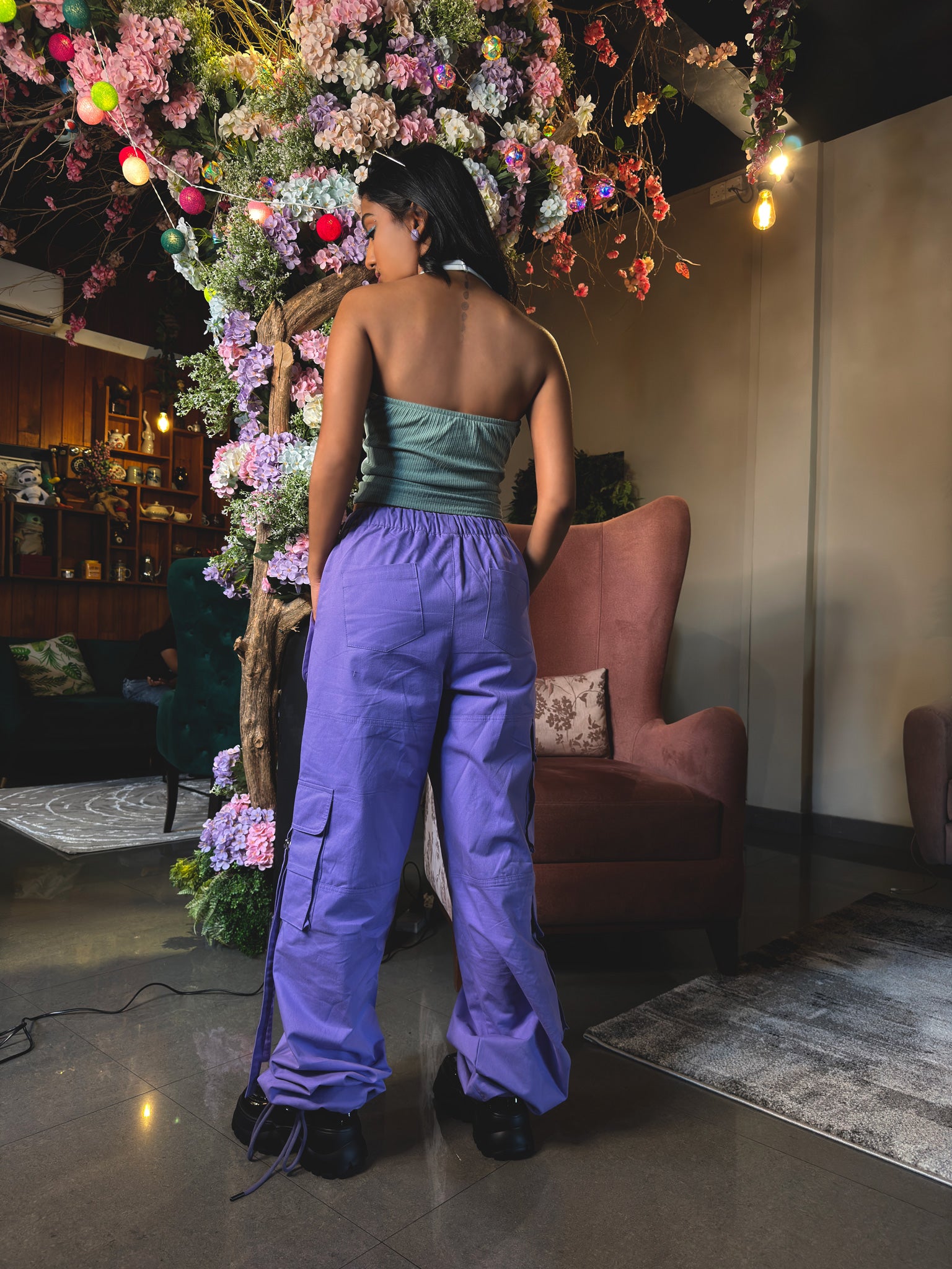 Purple Attitude Cargo Pant