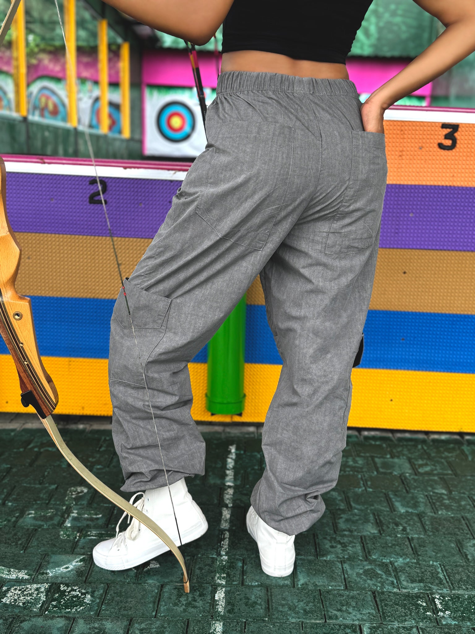 Grey Break Cargo Pant